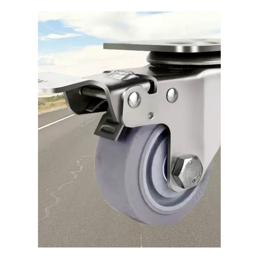304 Stainless Steel TPR Casters