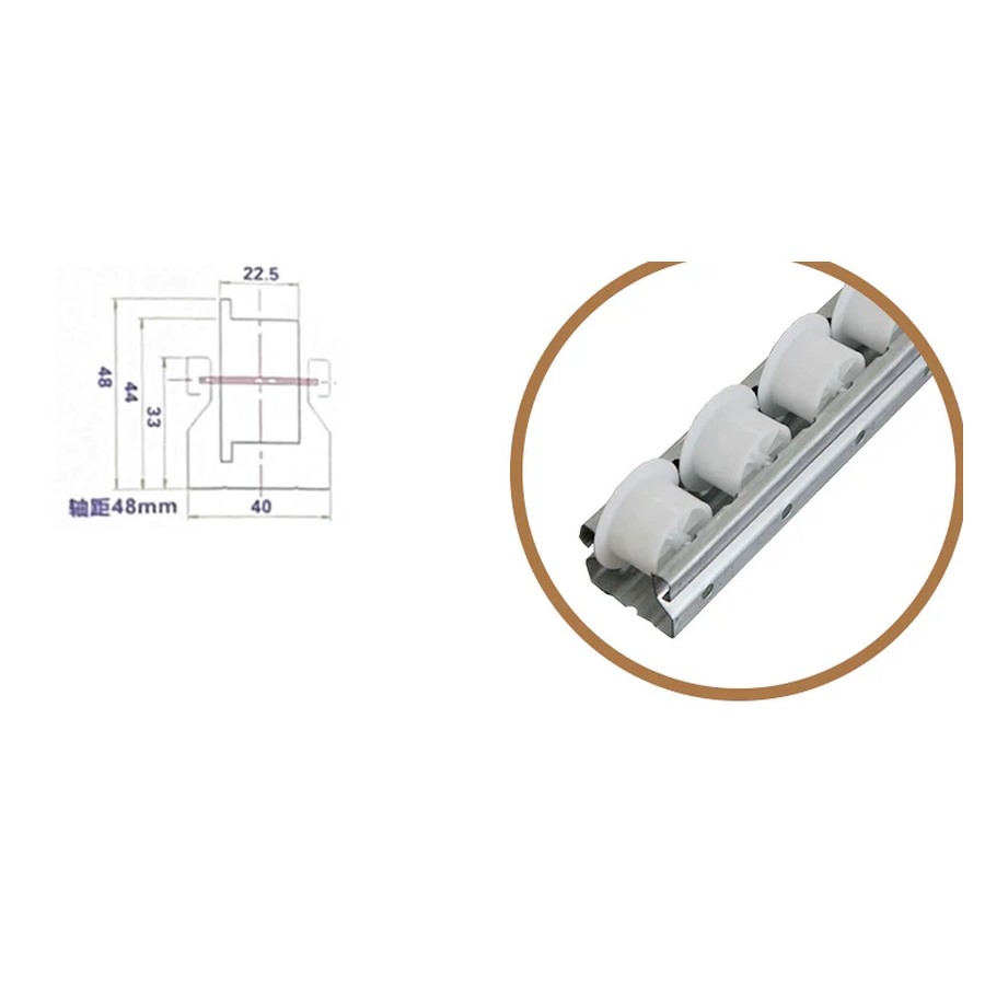 Lane Divider Guide for Roller Track Rack