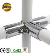 YSC-3 4 Way Cross Joint | Chromed Lean Pipe Connector | Yusilean