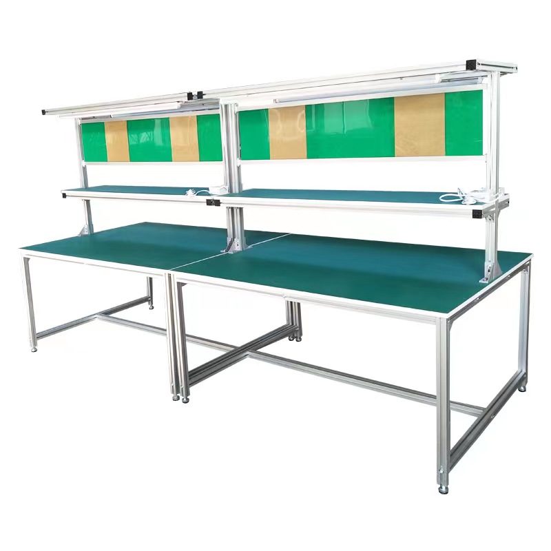 Double-side Bench w/ Light, Kanban, Dual Station - Yusilean
